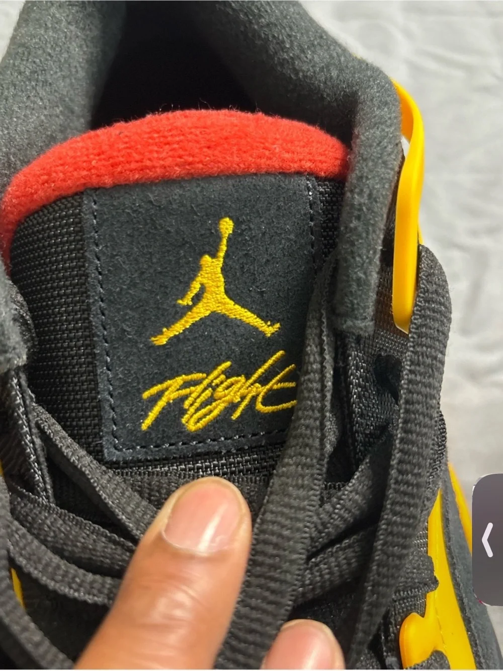 Jordan Men's Black and Yellow Low-Top Sneakers